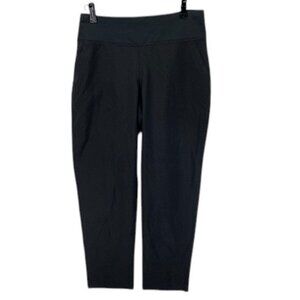 Lands’ End‎ Yoga Pants Women’s Size XS Petite Black Cropped Stretch Athletic NWT